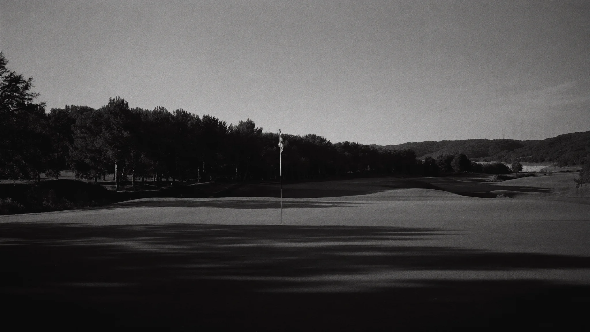 Golf green at dawn